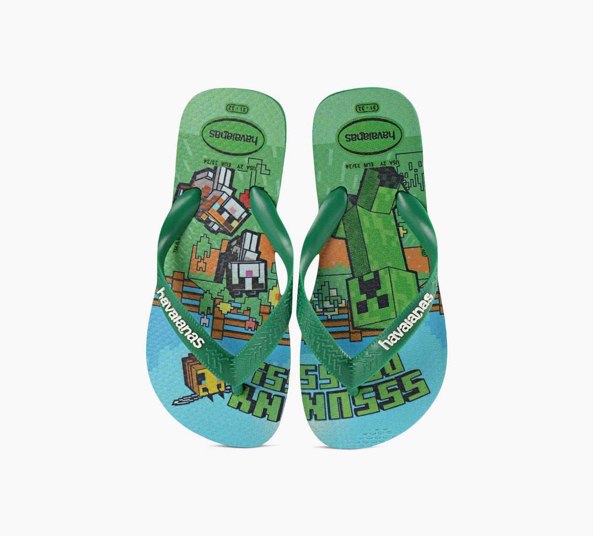 HAVAIANAS en VERT vue 1c