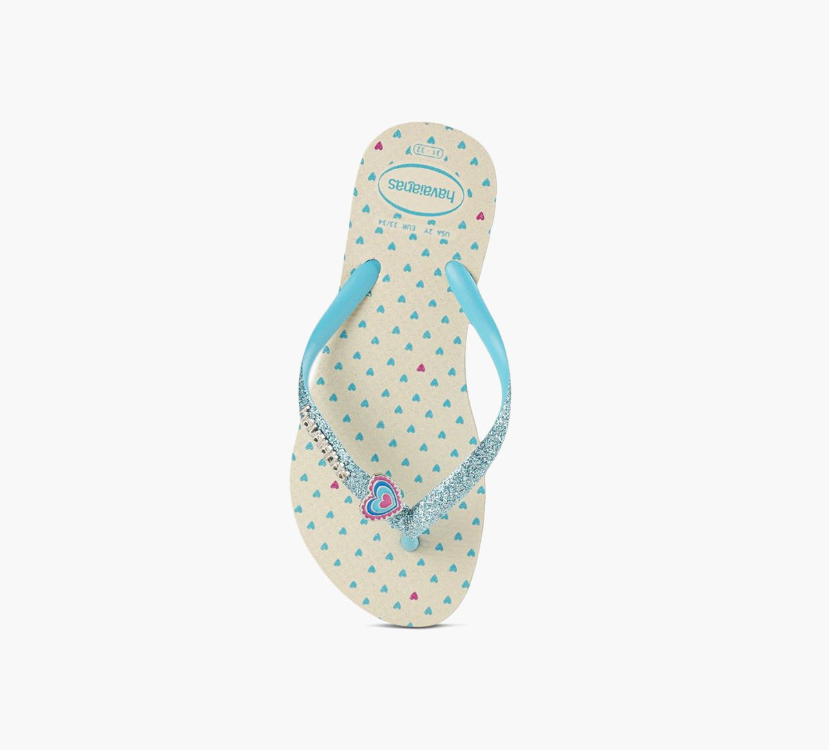 HAVAIANAS HAVAIANASGLITTERII in BLUE view 1c