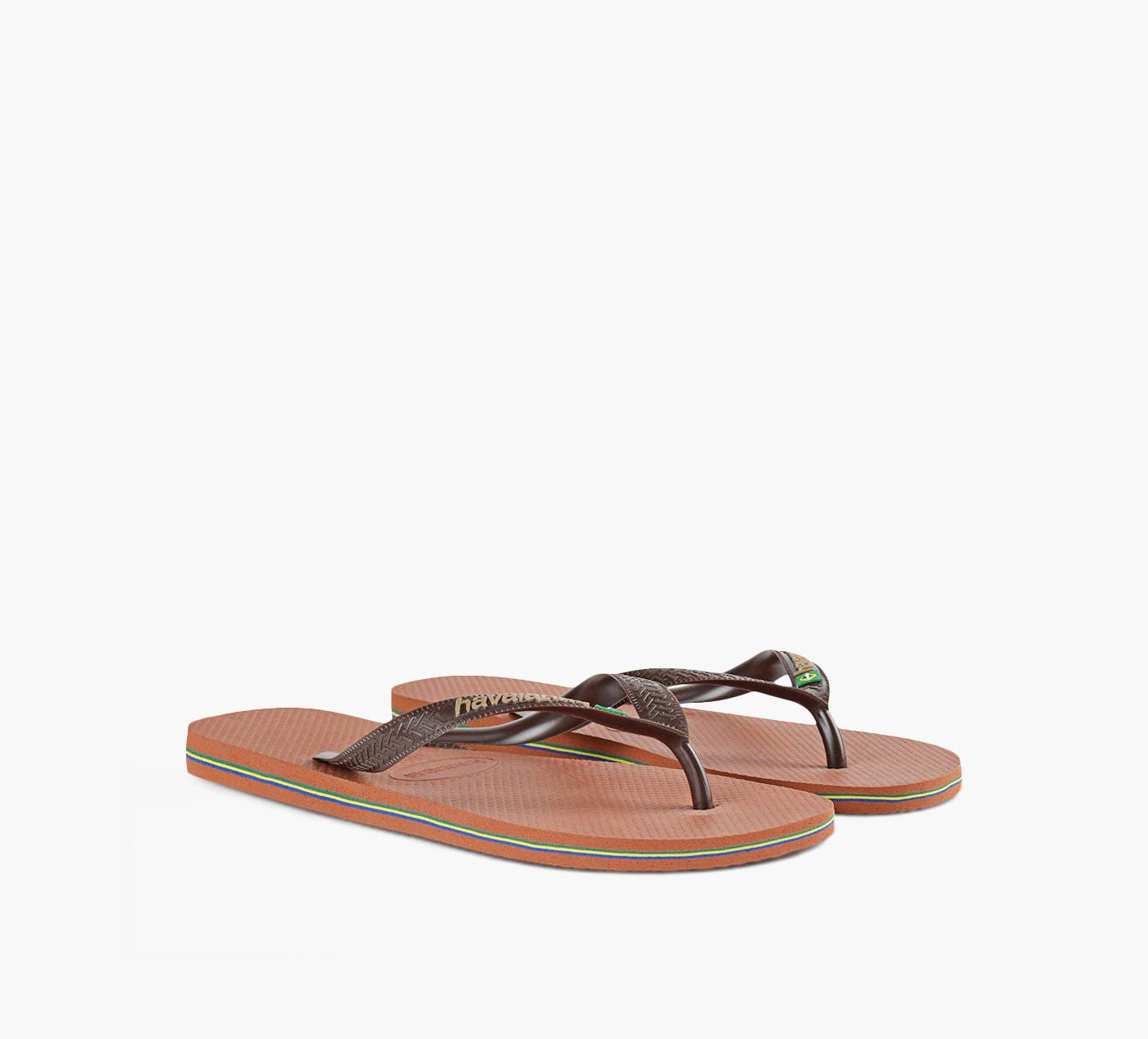 HAVAIANAS BRAZILLOGO in BROWN view 2