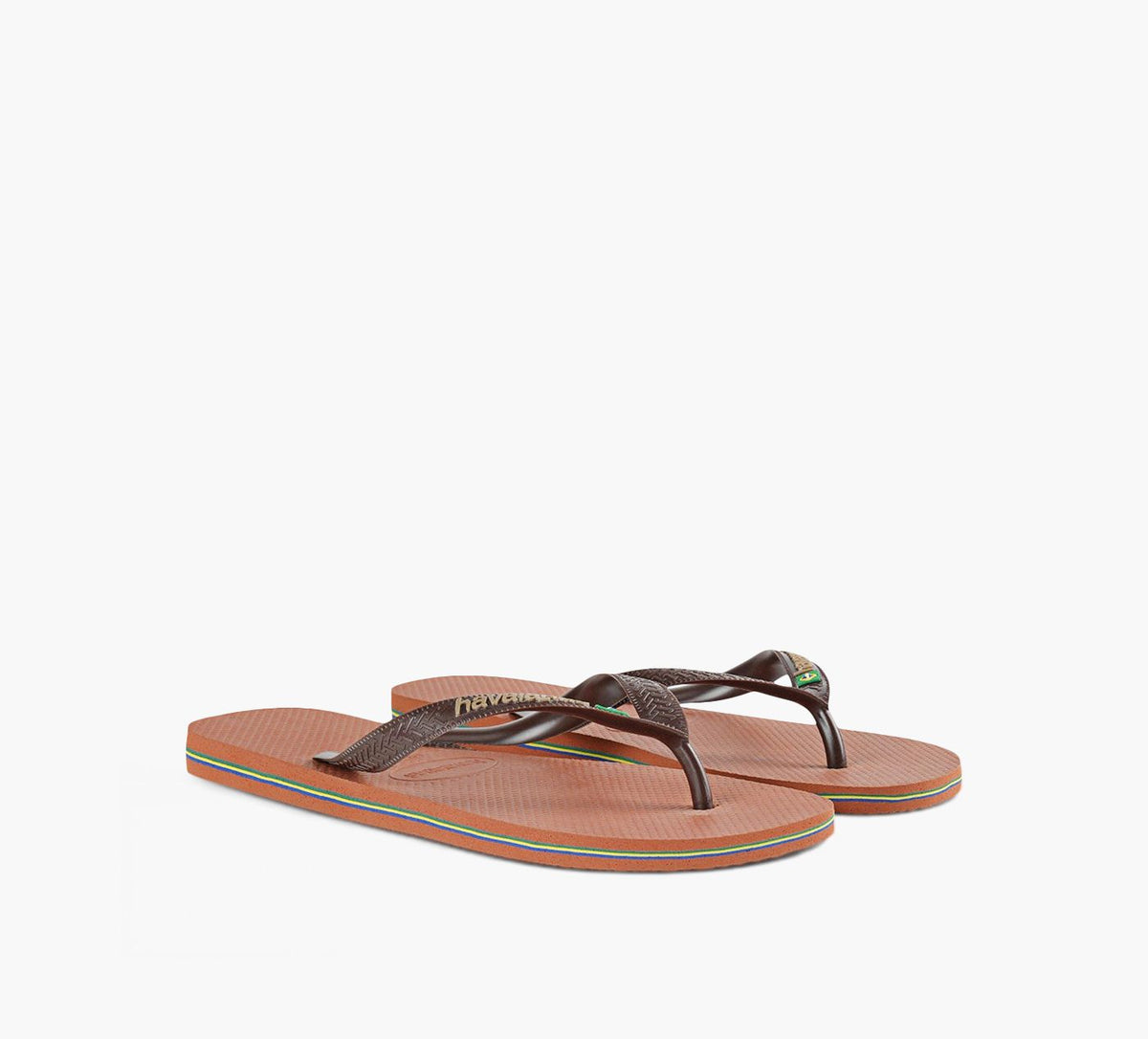 HAVAIANAS BRAZILLOGO in BROWN view 2
