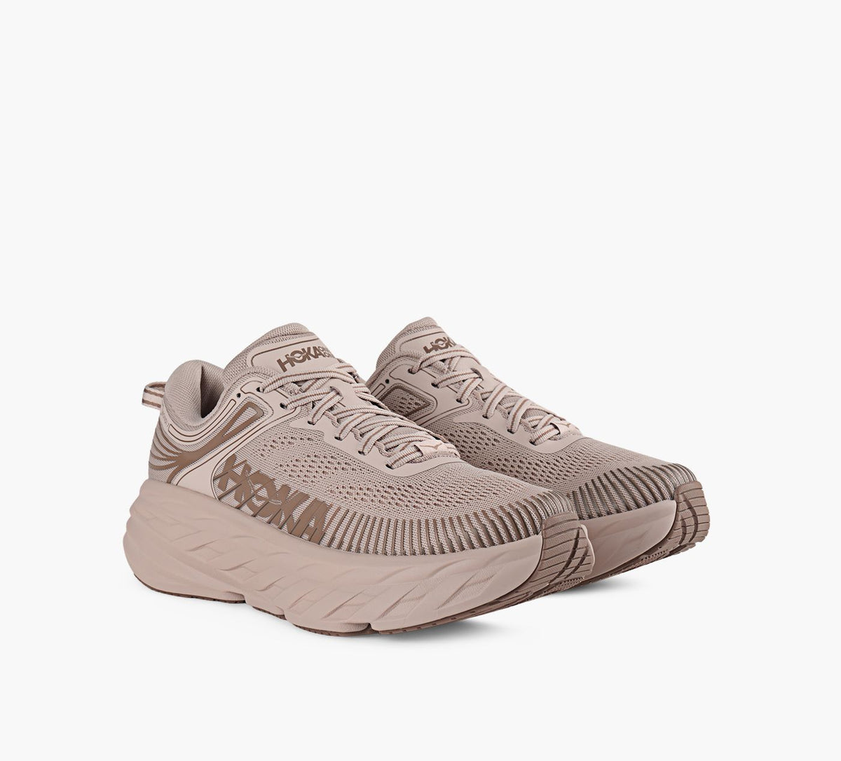 HOKA BONDI7 in LIGHT PINK view 2