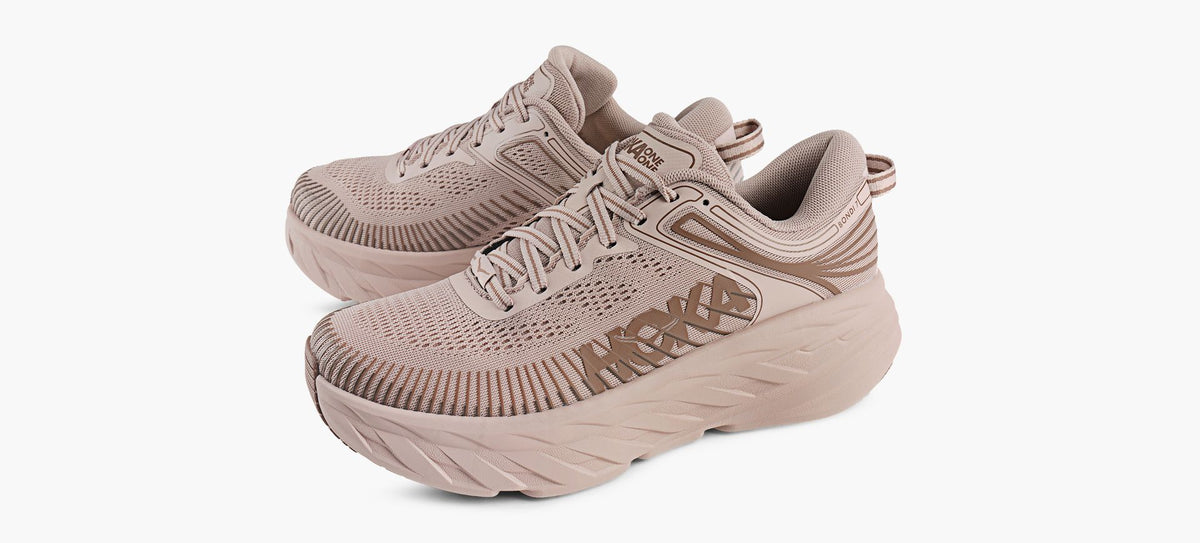 HOKA BONDI7 in LIGHT PINK view 4