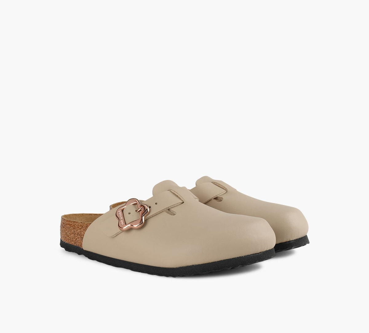 BIRKENSTOCK BOSTONFLOWERBUCKLE in BEIGE view 2