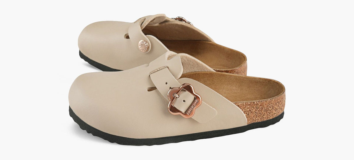 BIRKENSTOCK BOSTONBOUCLEFLEUR en BEIGE vue 4