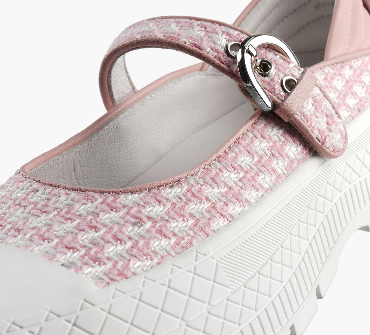 WISHBONE OLIVE en ROSE PALE vue 1b