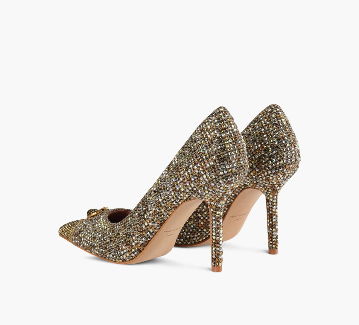 KURT GEIGER ZIPCOURT in GOLD view 3