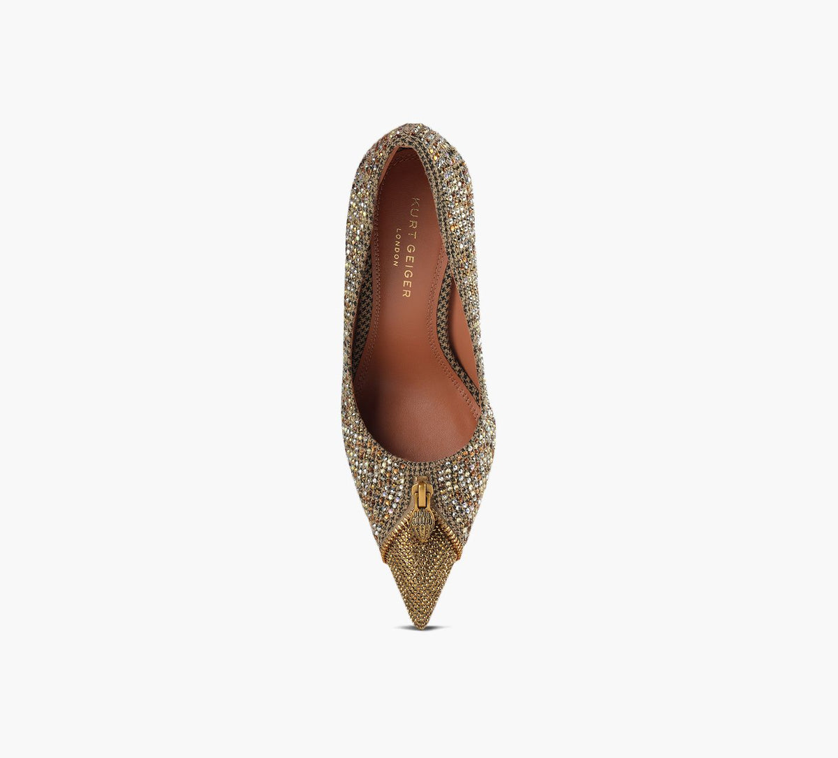 KURT GEIGER ZIPCOURT in GOLD view 5