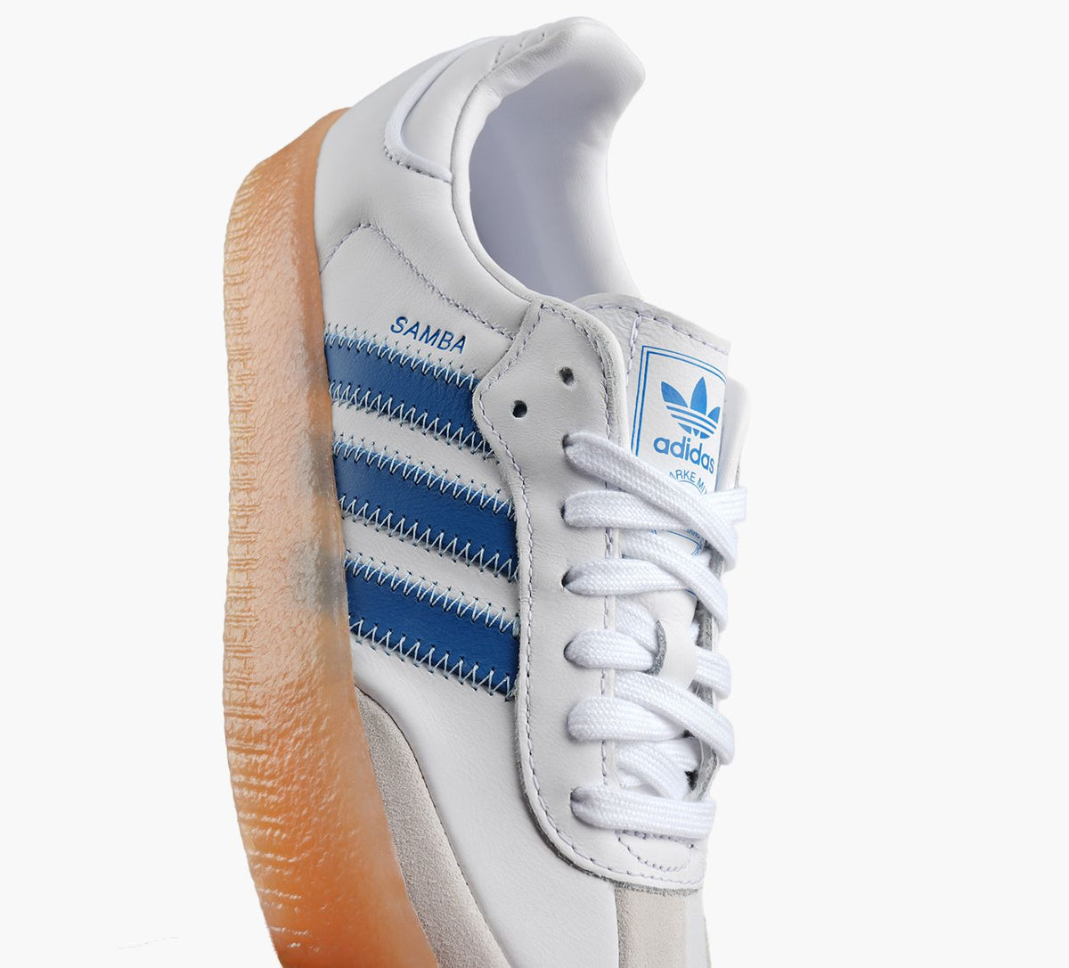 ADIDAS SAMBAE en BLANC vue 1b