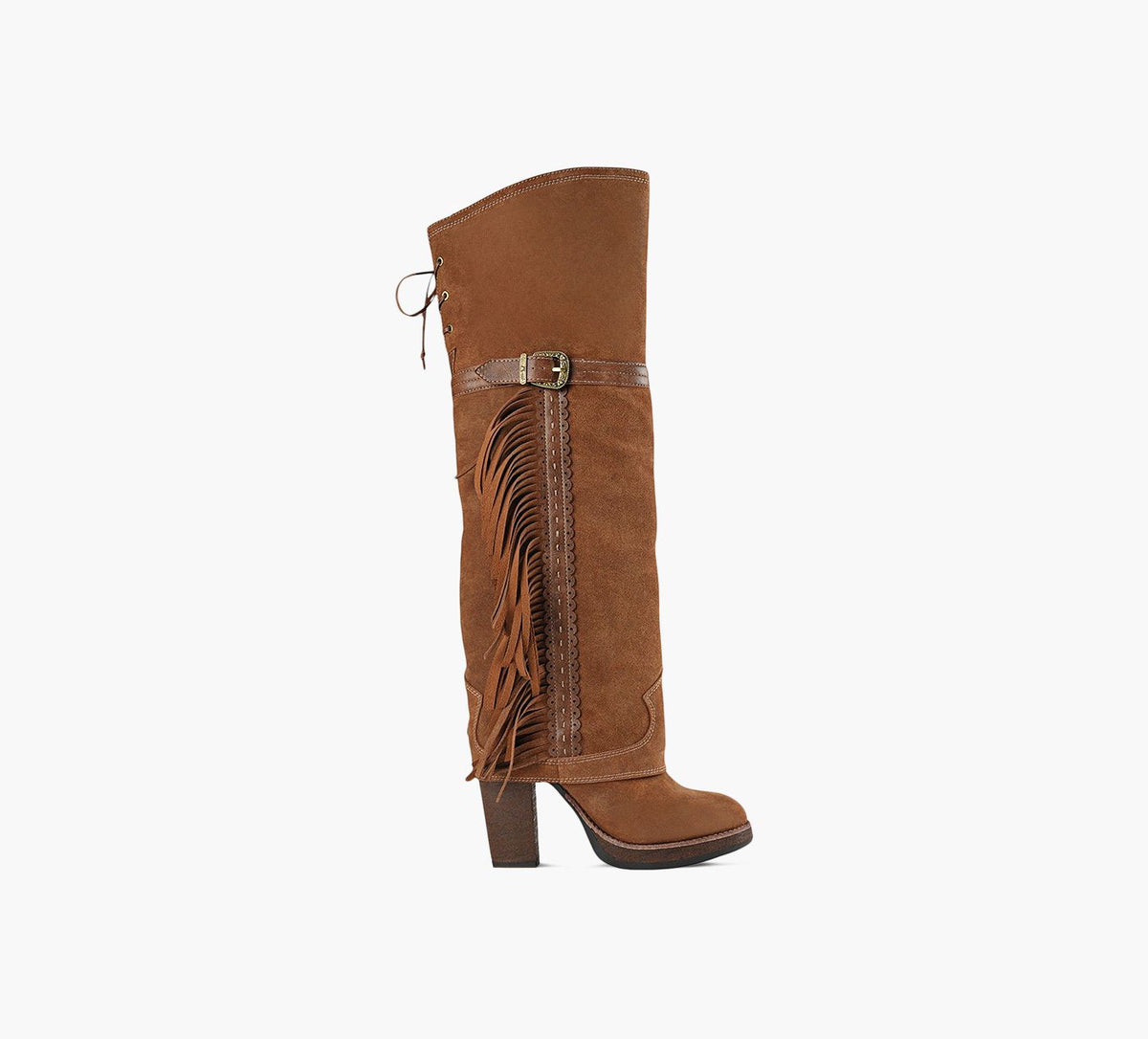 WINDSOR SMITH LYRICALFRINGEBOOT in TAN