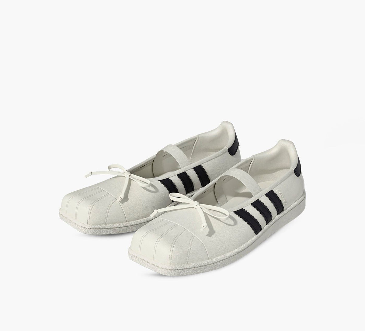 ADIDAS ADIDASxJENNIESUPERSTARSQUAREBALLERINE en BLANC vue 4