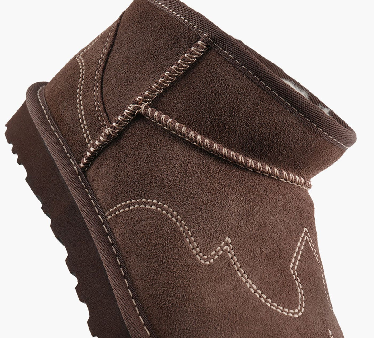 UGG CLASSICULTRAMINIWESTERN in BROWN view 1b