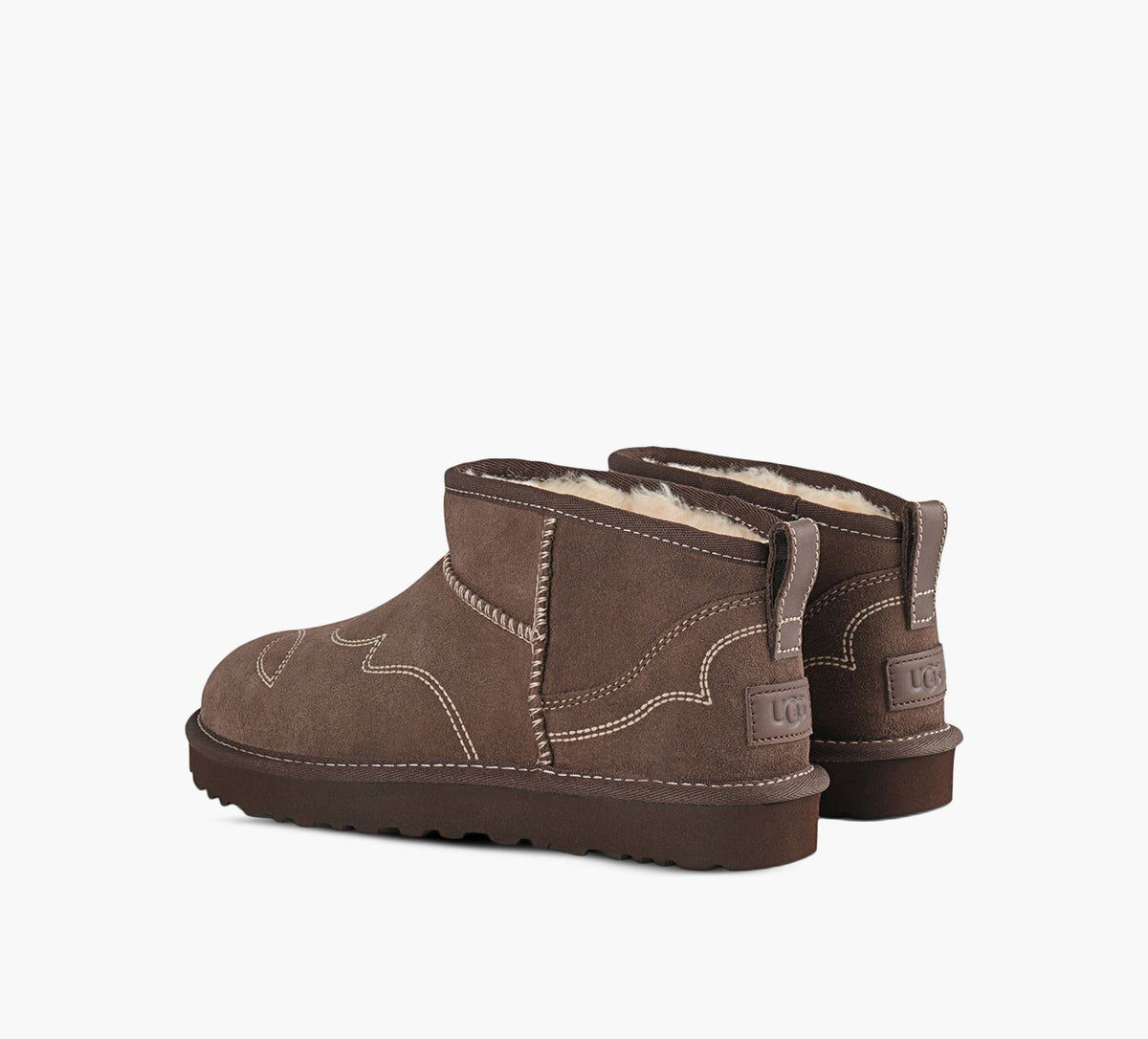 UGG CLASSICULTRAMINIWESTERN in BROWN view 3