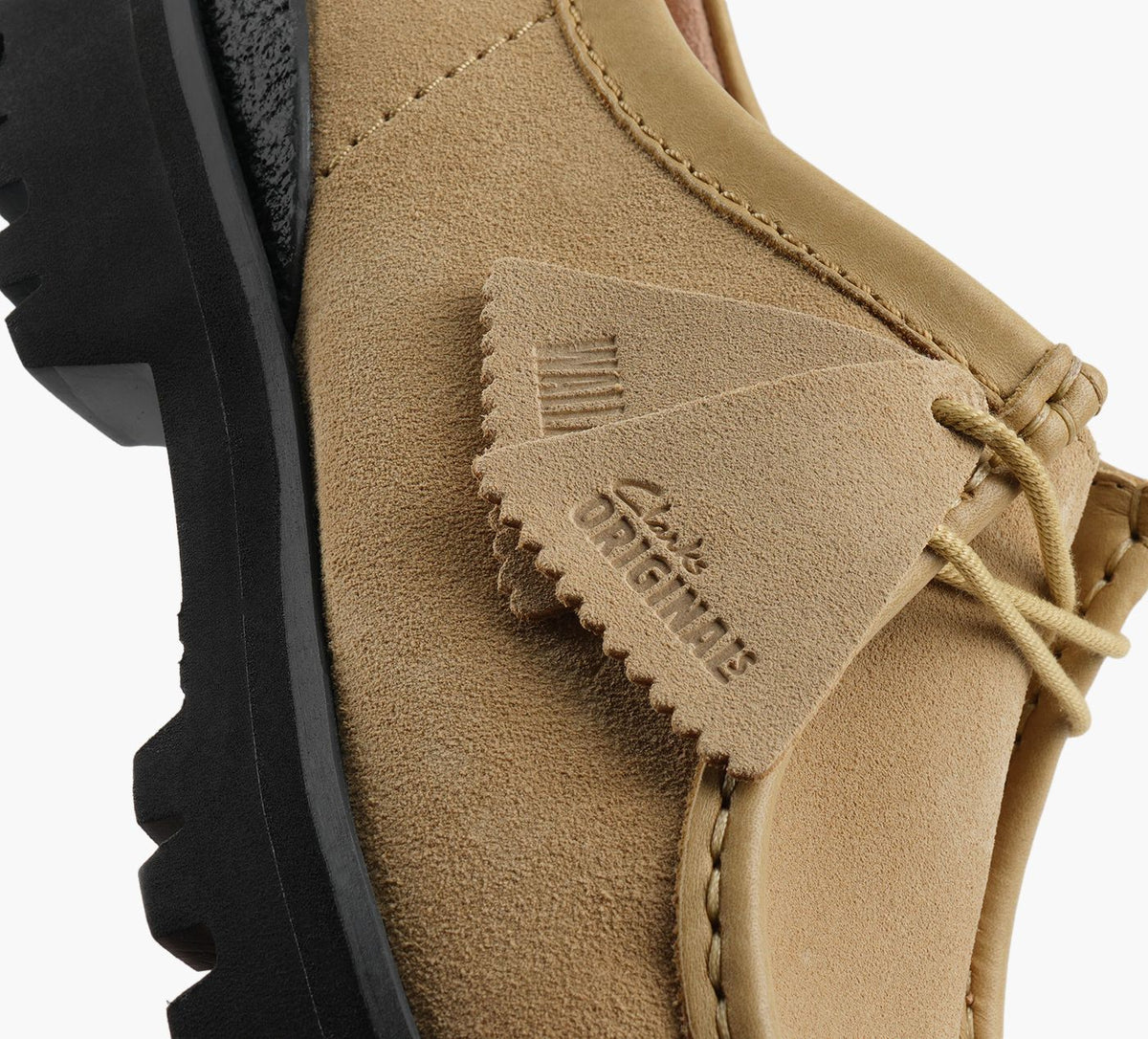 CLARKS ORIGINALS en BEIGE vue 1b