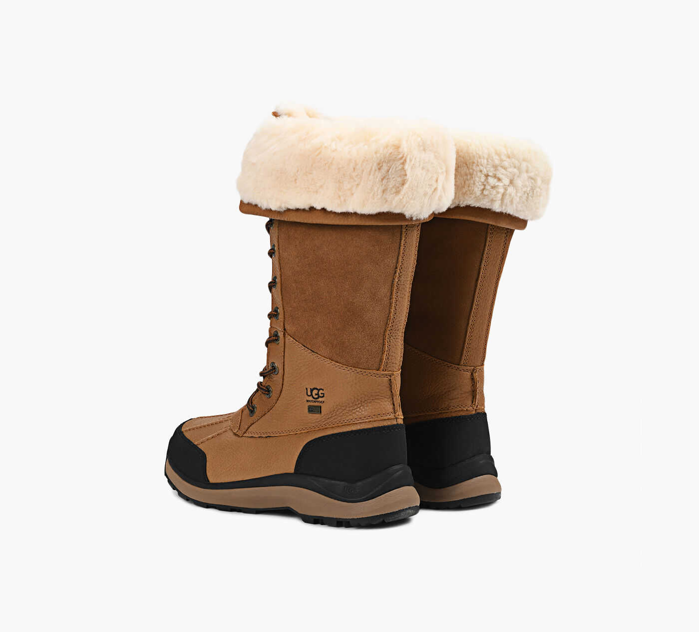 Ugg adirondack iii tall sales leopard waterproof suede boot