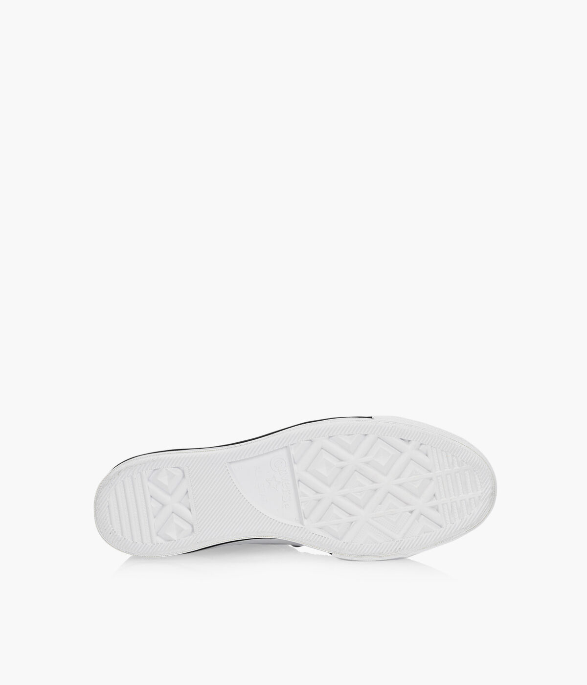 Converse chuck taylor trainers in white with metallic toe cap deals