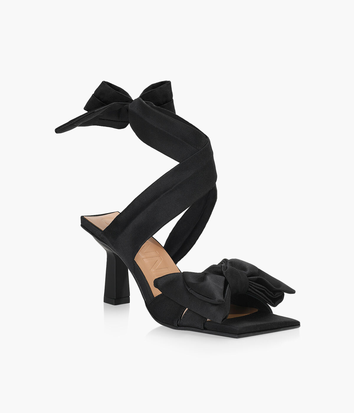 Ganni heeled bow sandals deals
