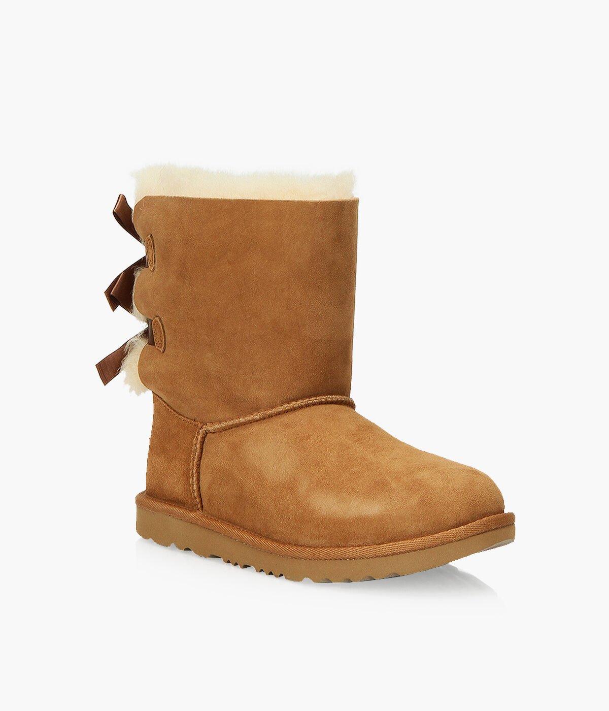 tan uggs with bows on the back