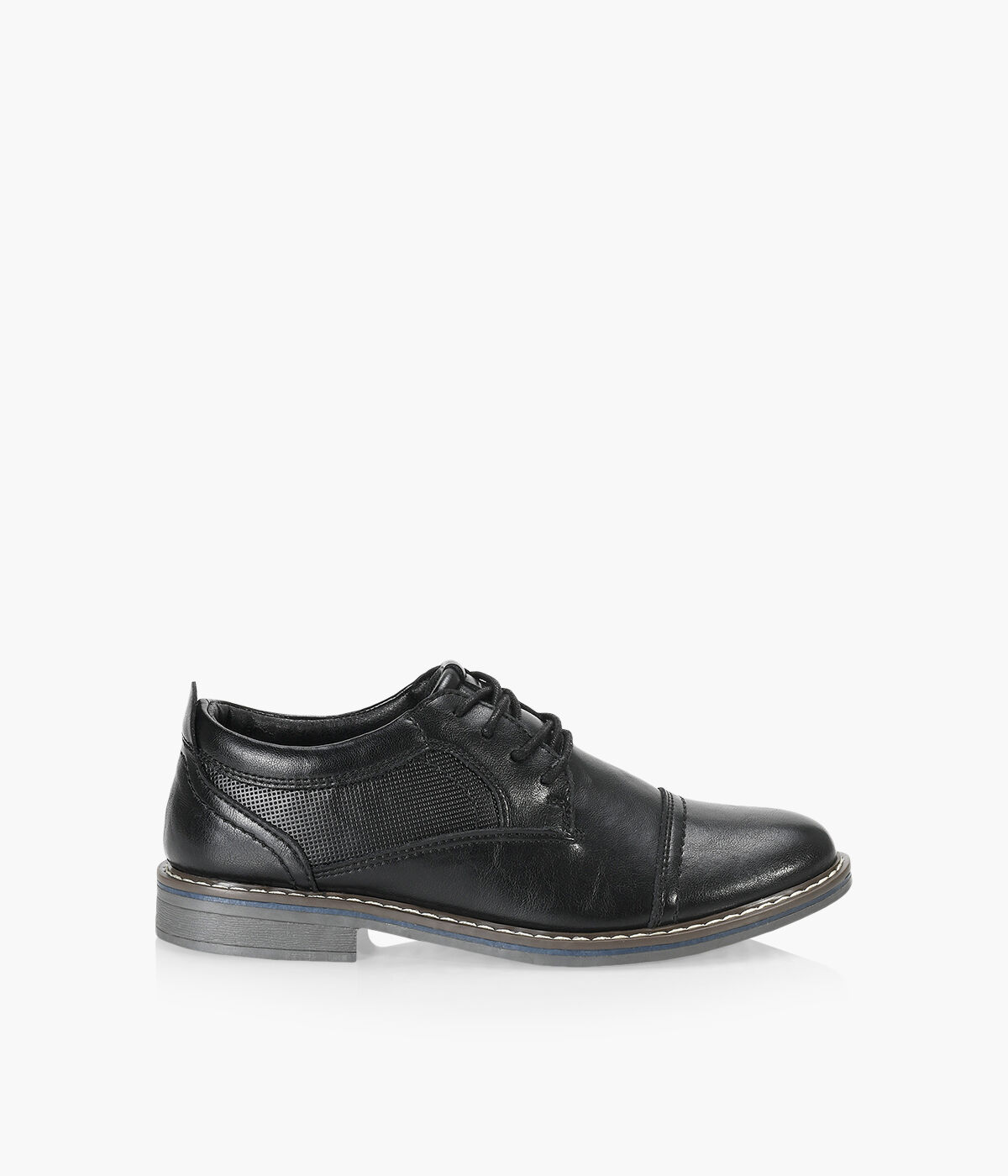 Kids black dress shoes top