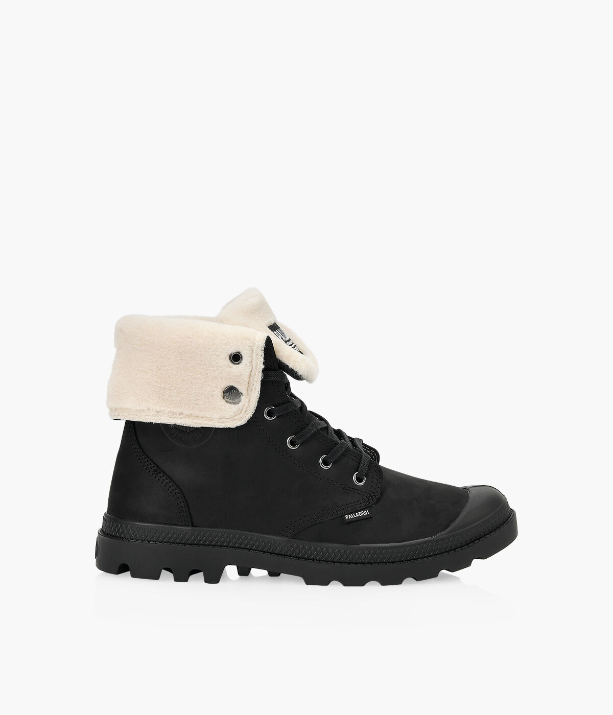 PALLADIUM BAGGY LEATHER Black Leather Browns Shoes
