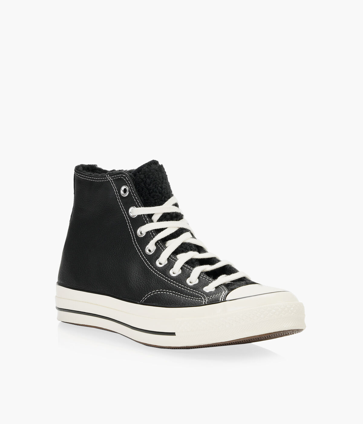 CONVERSE CHUCK 70 SHERPA LINED Black Fabric Browns Shoes