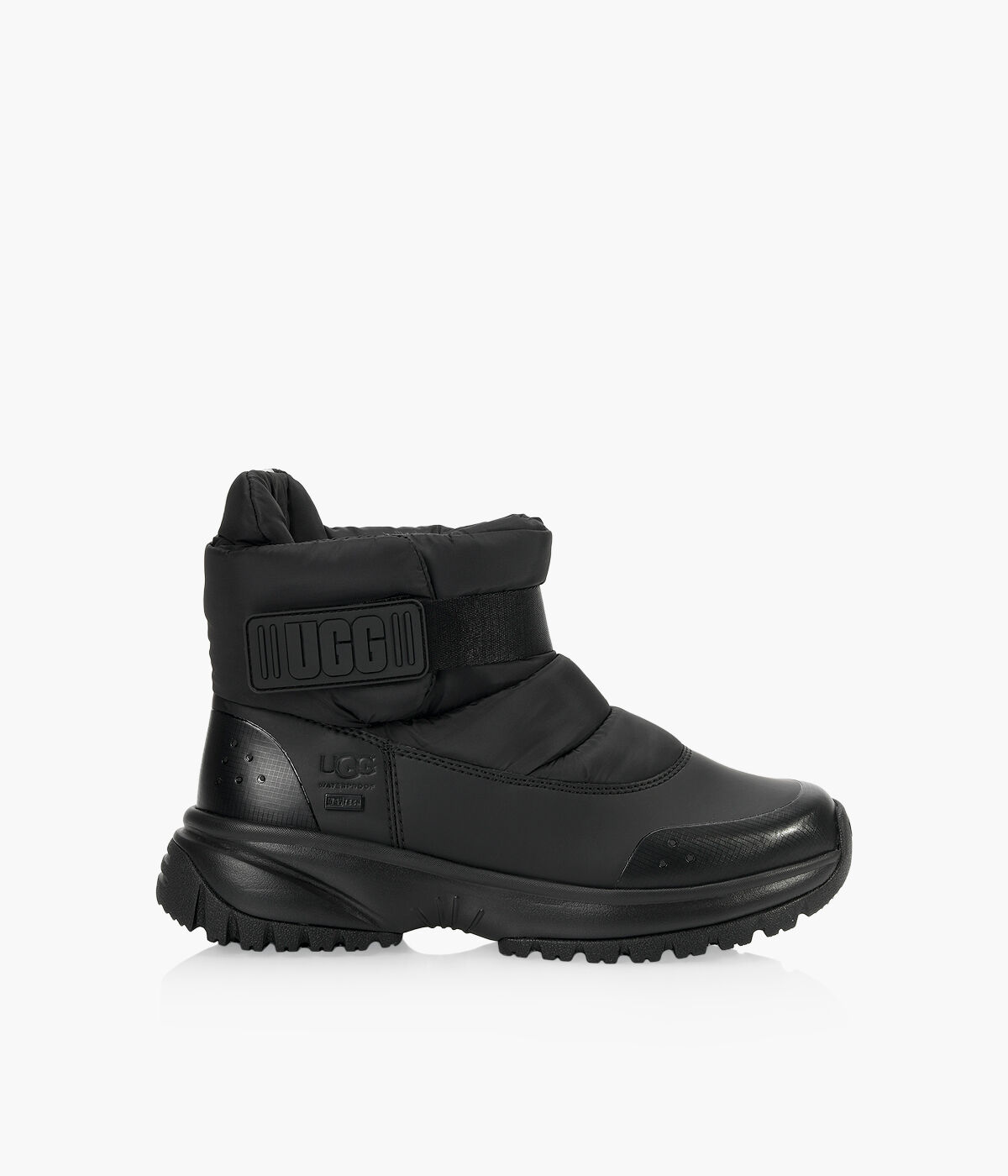 UGG YOSE PUFF Black Nylon Browns Shoes