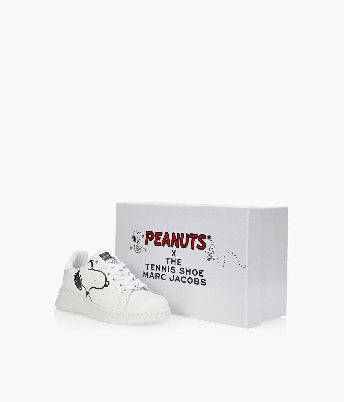 MARC JACOBS PEANUTS X THE TENNIS SHOE White Leather Browns Shoes