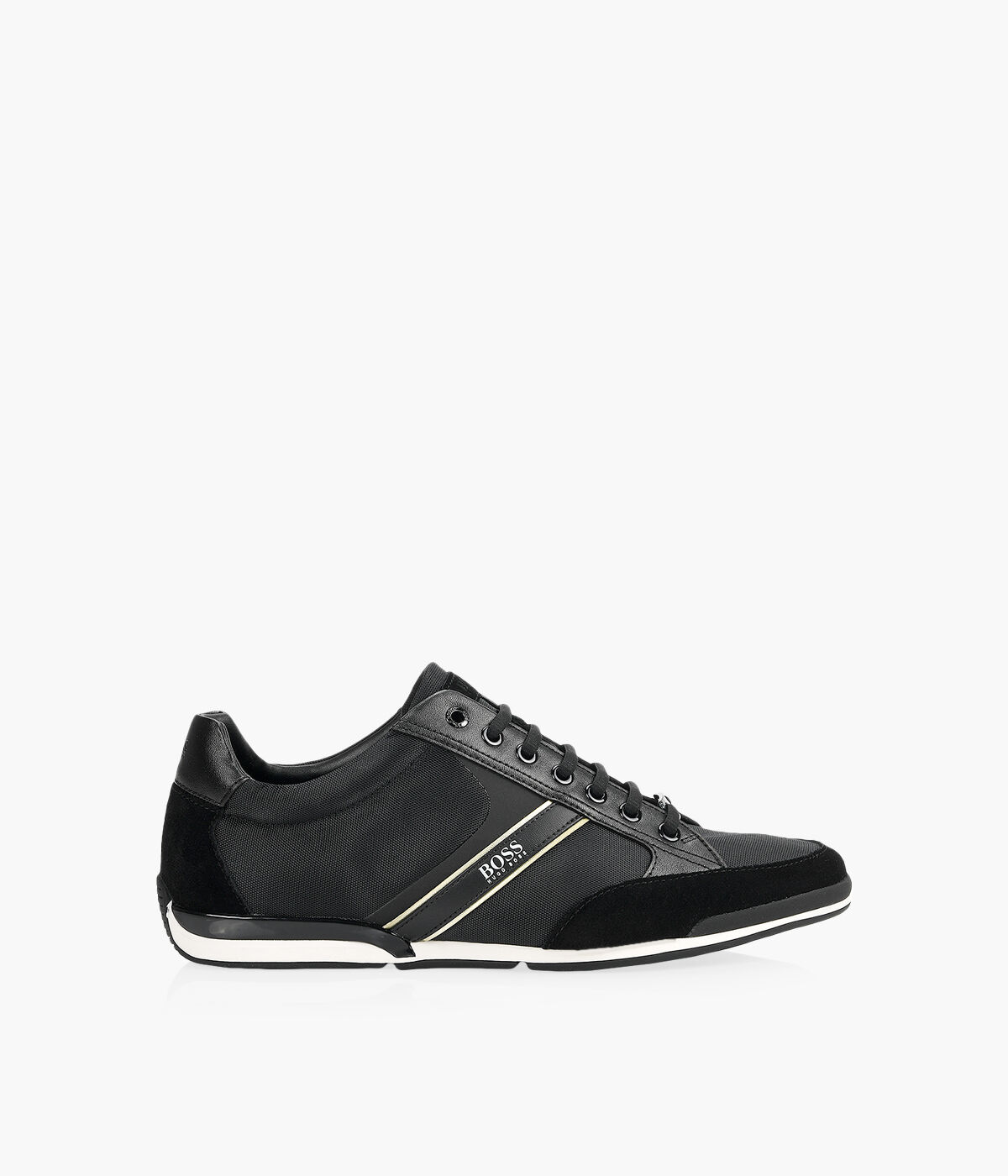 BOSS SATURN LOWP MX Black Fabric Browns Shoes