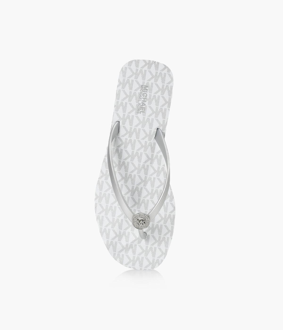 Michael kors flip 2025 flops mens silver