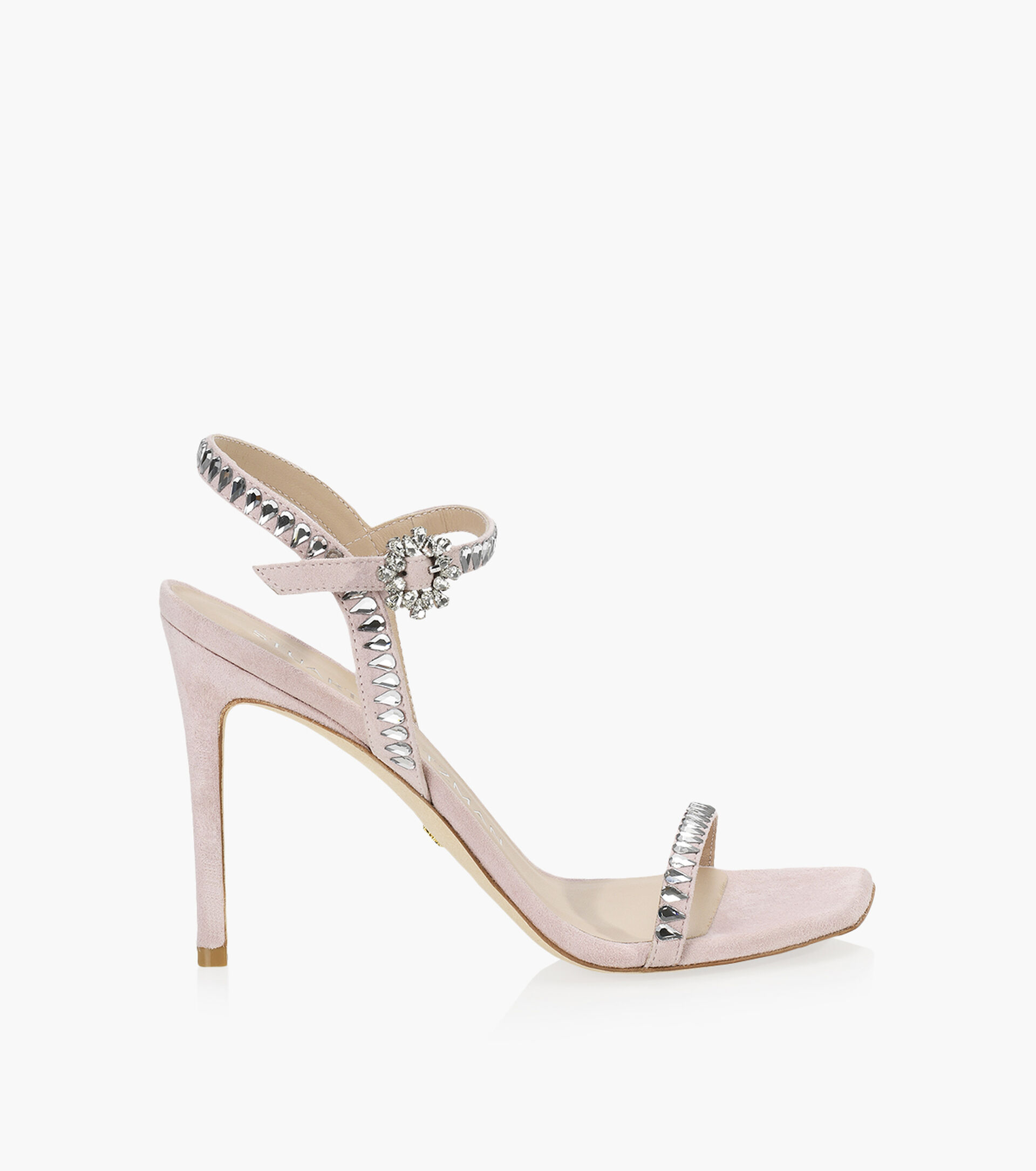 STUART WEITZMAN GEMCUT 100 SANDAL Cuir Rose Browns Shoes