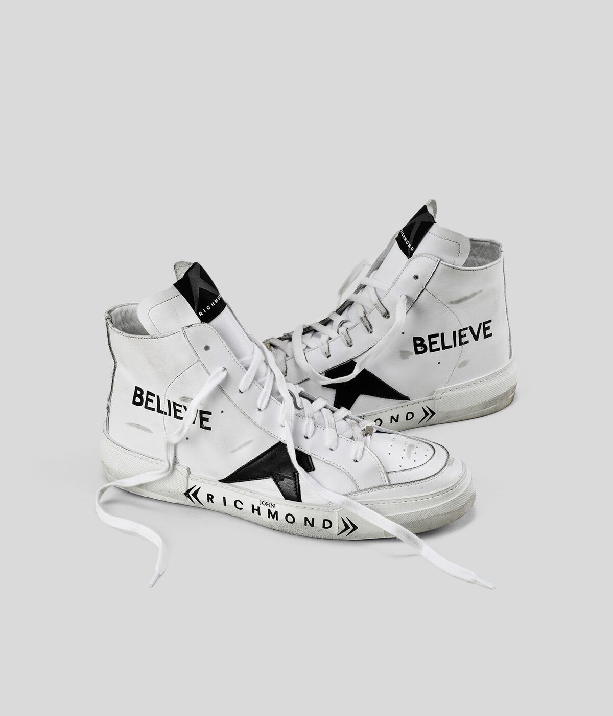 John richmond top black label shoes