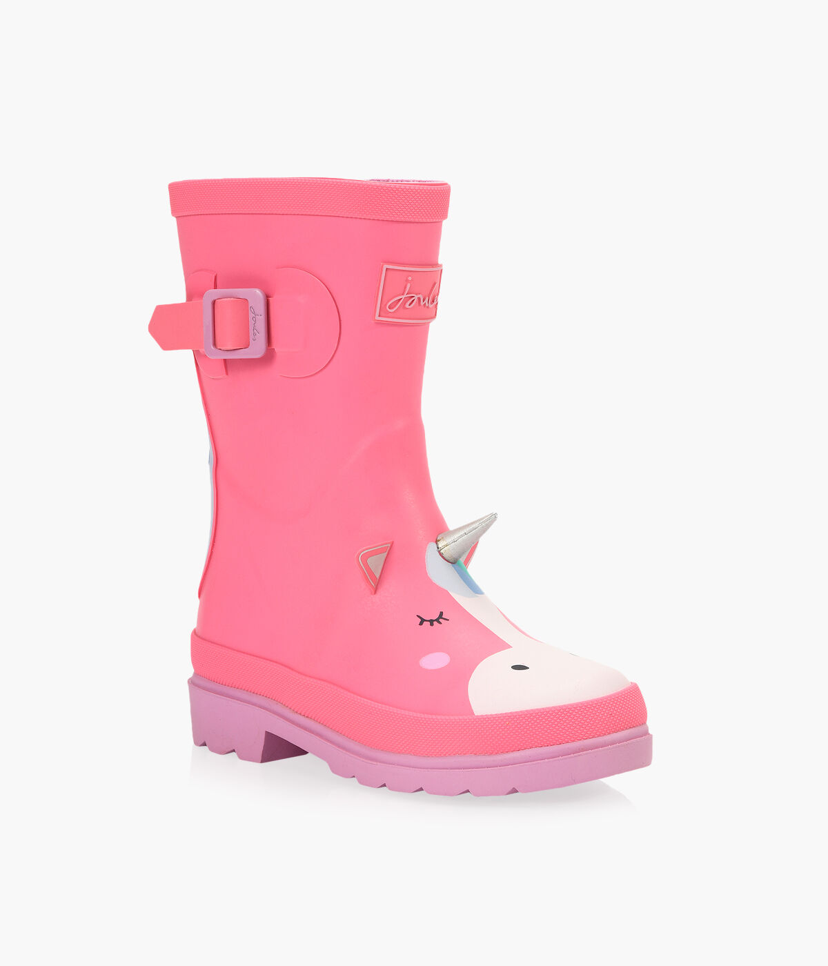 JOULES GIRLS WELLIES Pink Rubber Browns Shoes