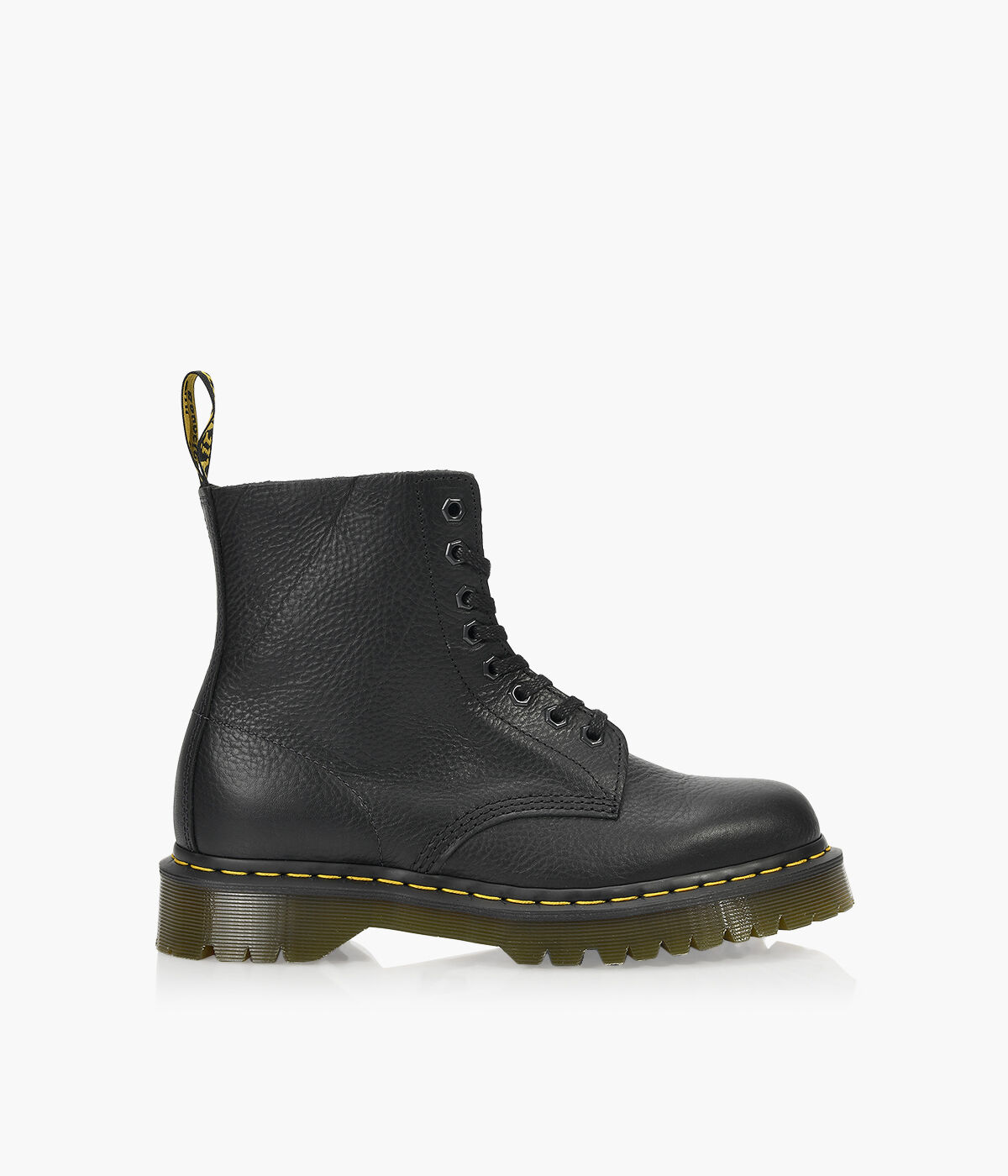 DR. MARTENS 1460 PASCAL BEX LACE UP BOOTS Black Leather Browns