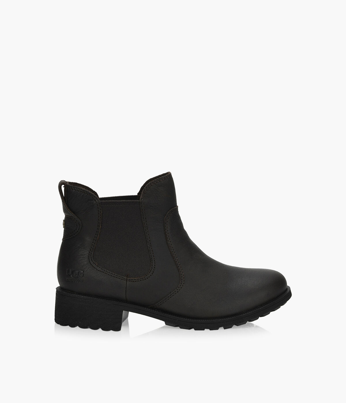 Ugg bonham chelsea top boots black leather