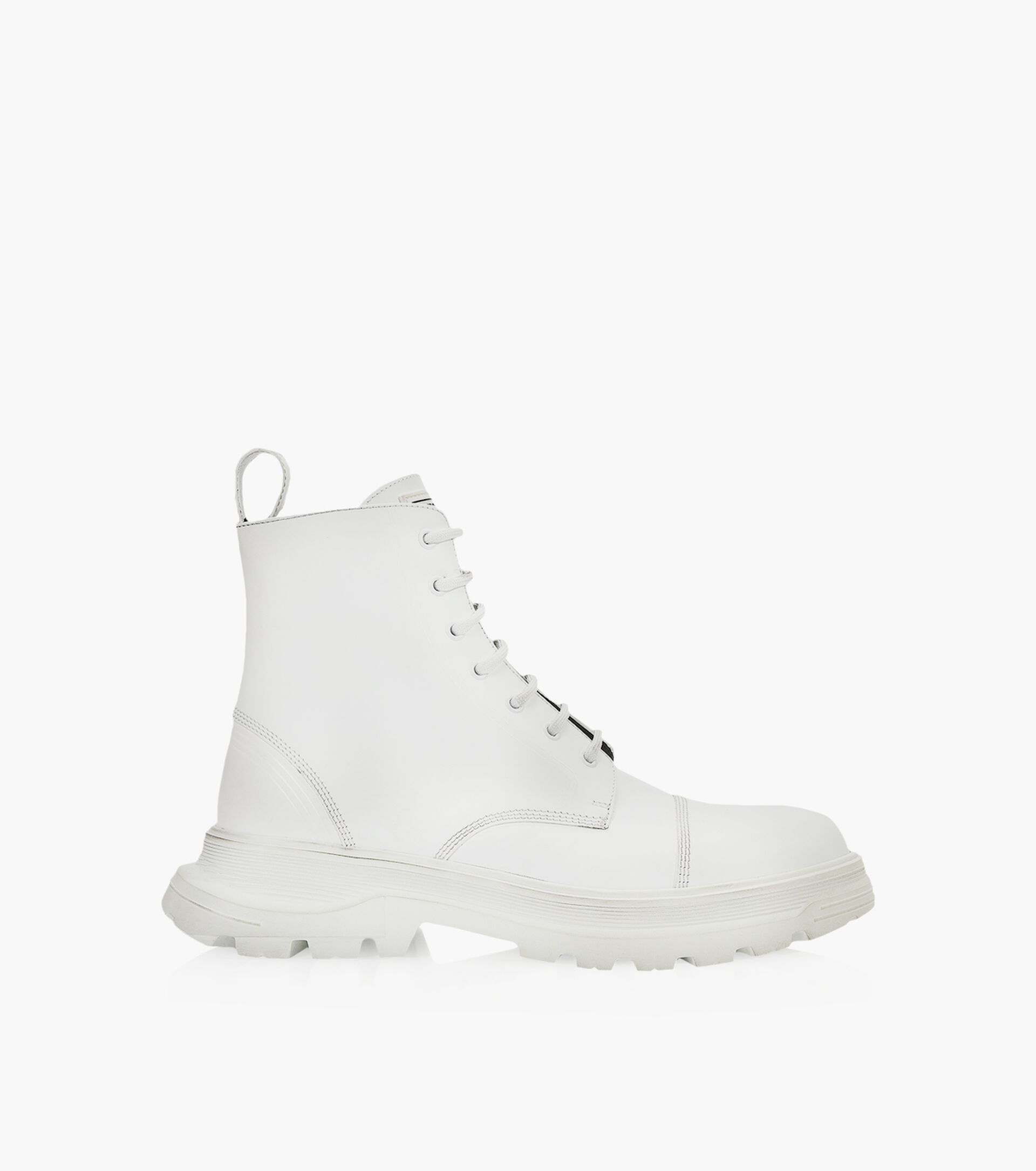 BRIMARTS CHUBBY LACE BOOT - White Leather | Browns Shoes