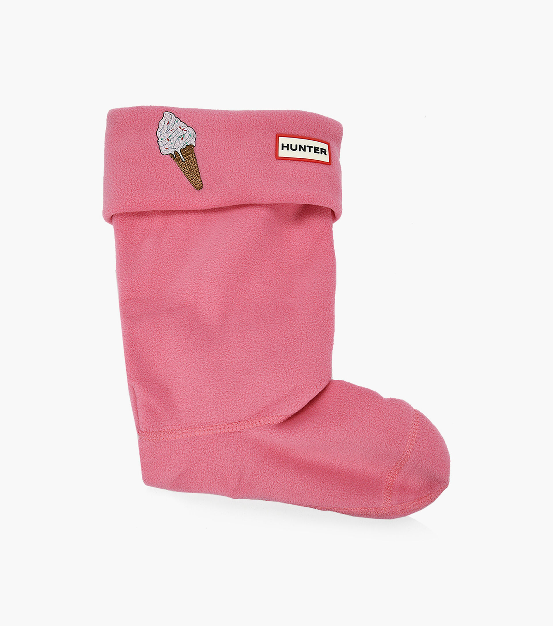 HUNTER KIDS ICE CREAM BOOT SOCK - Pink Fabric | Browns Shoes