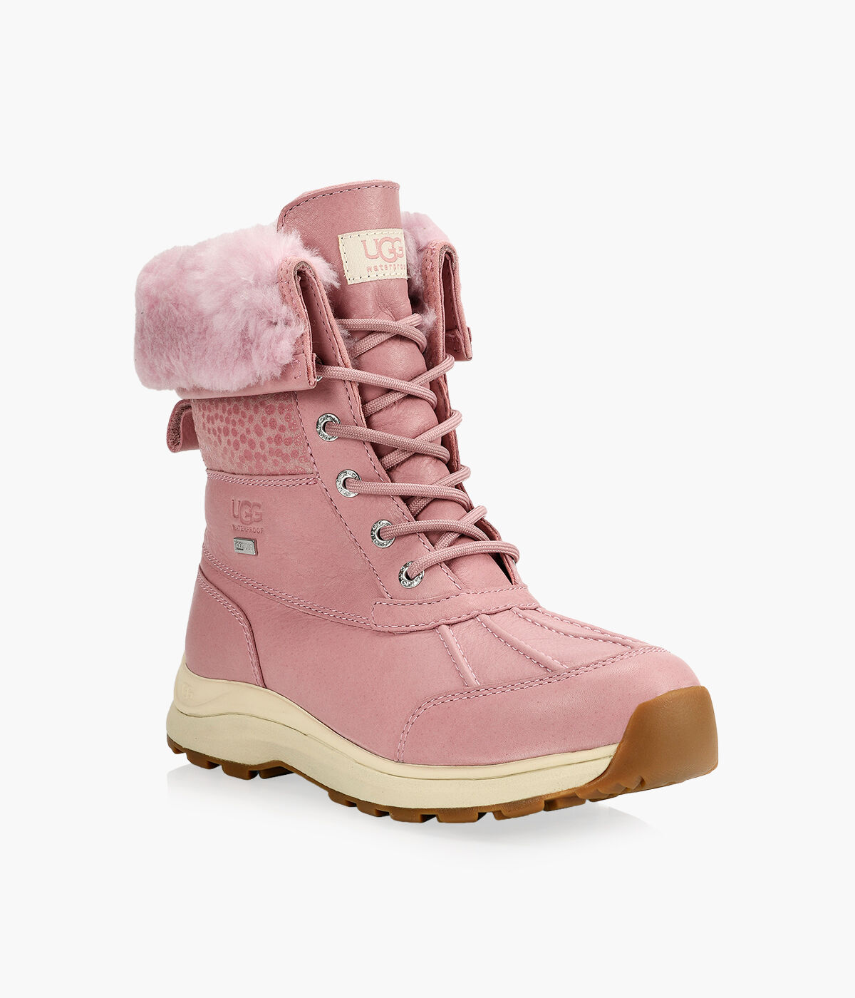 UGG ADIRONDACK III SPARKLE SPOTS Leather Browns Shoes
