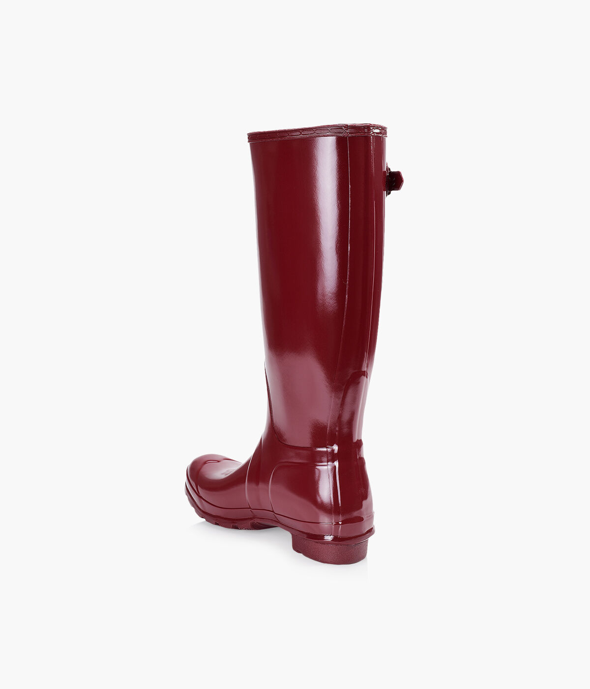 HUNTER ORIGINAL TALL GLOSS Burgundy Rubber Browns Shoes