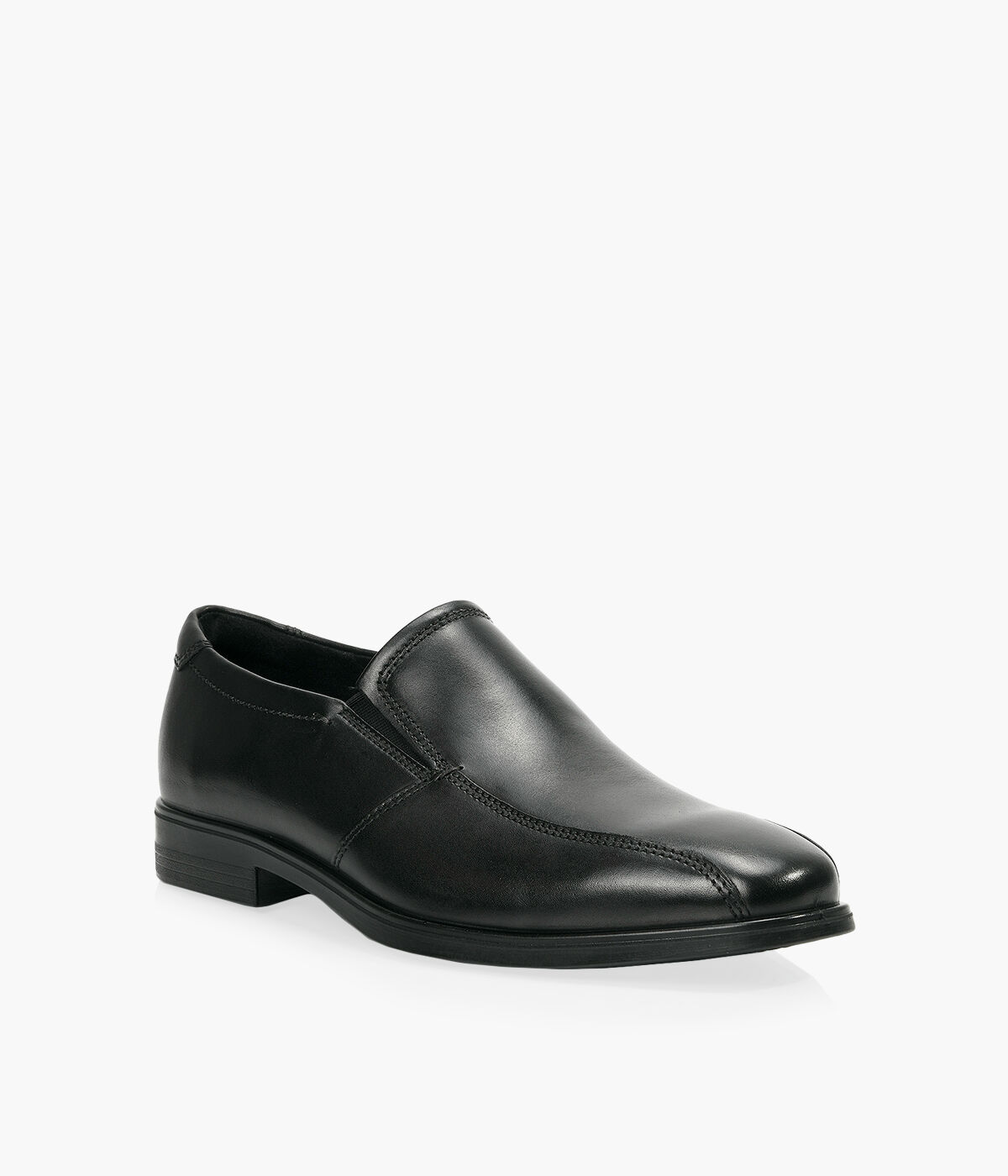 ECCO MELBOURNE Black Leather Browns Shoes