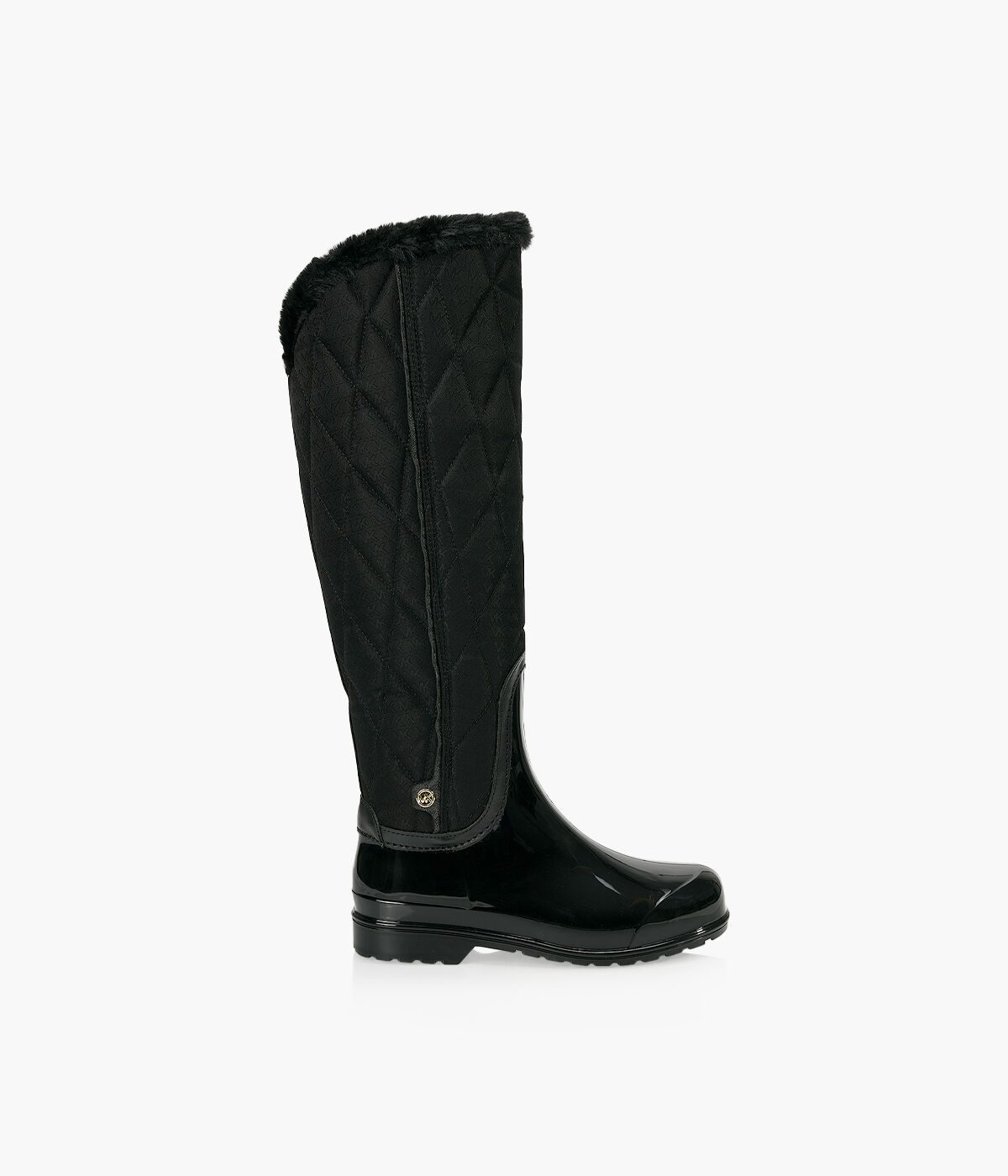 MICHAEL MICHAEL KORS BONNIE QUILTED RAINBOOT Black Fabric And