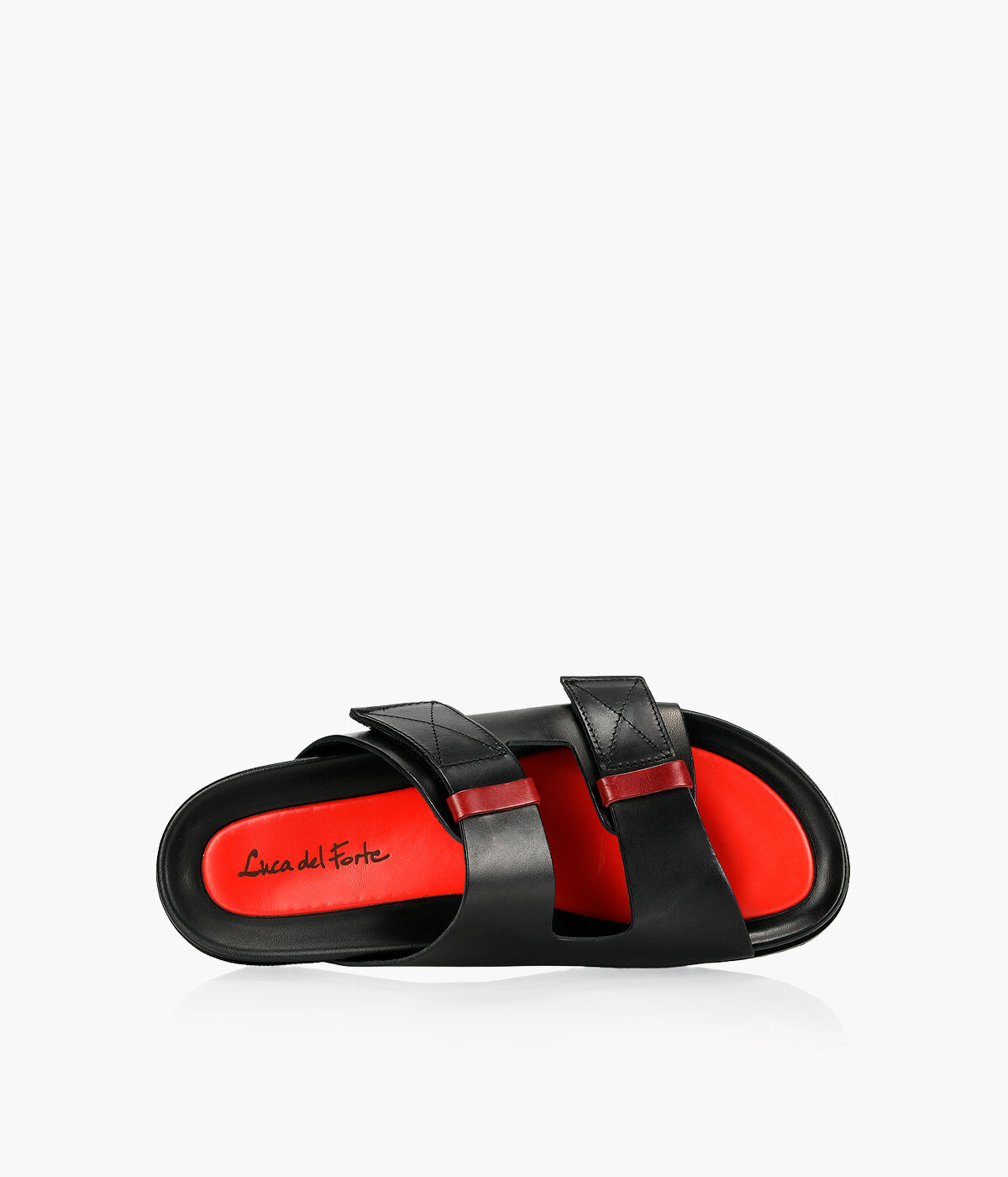 LUCA DEL FORTE 2139846 Black Leather Browns Shoes