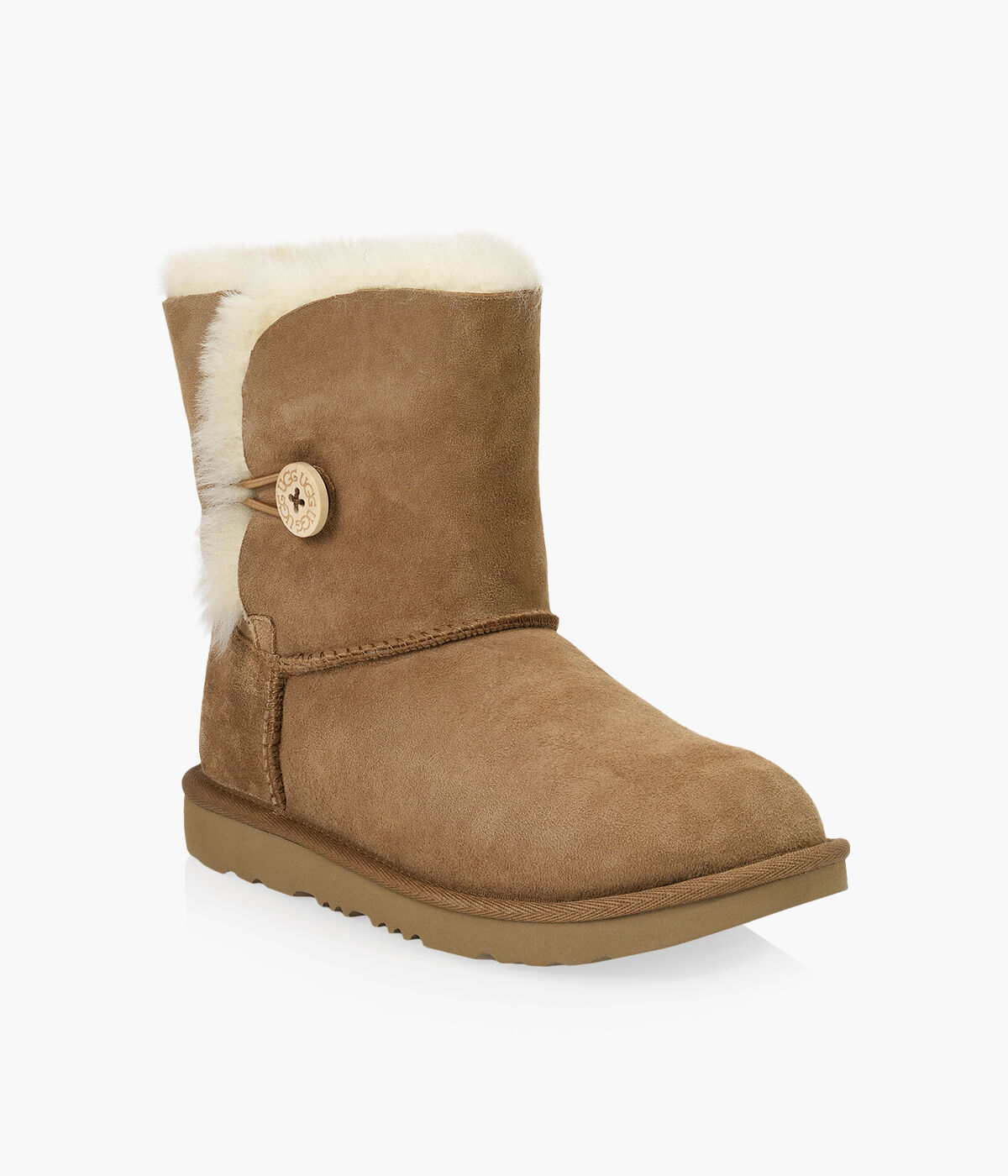 Brown ugg best sale boots with buttons