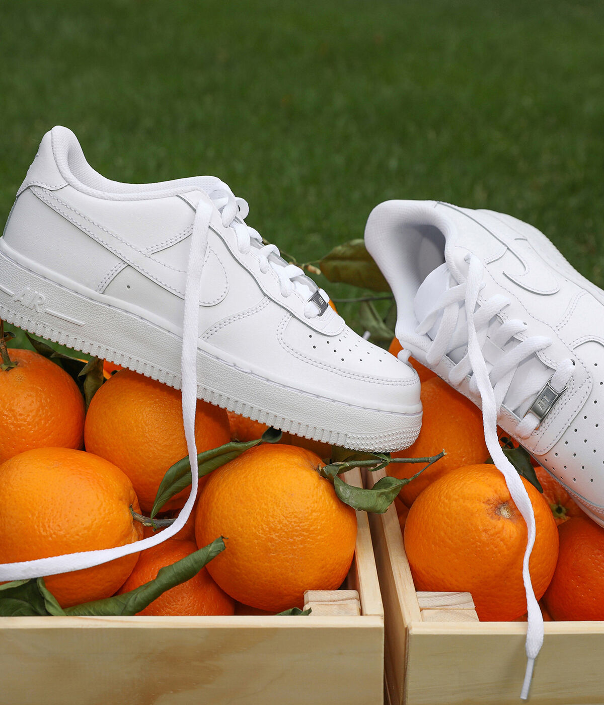 NIKE AIR FORCE 1 LE White Browns Shoes