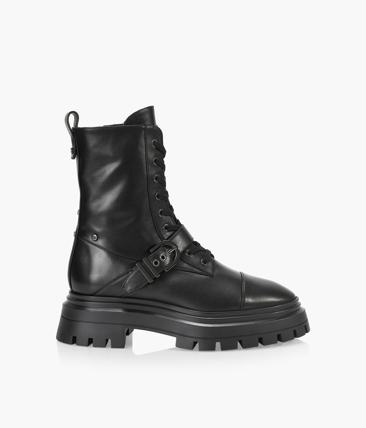 STUART WEITZMAN MAVERICK BEDFORD BOOTIE - Black Leather | Browns Shoes