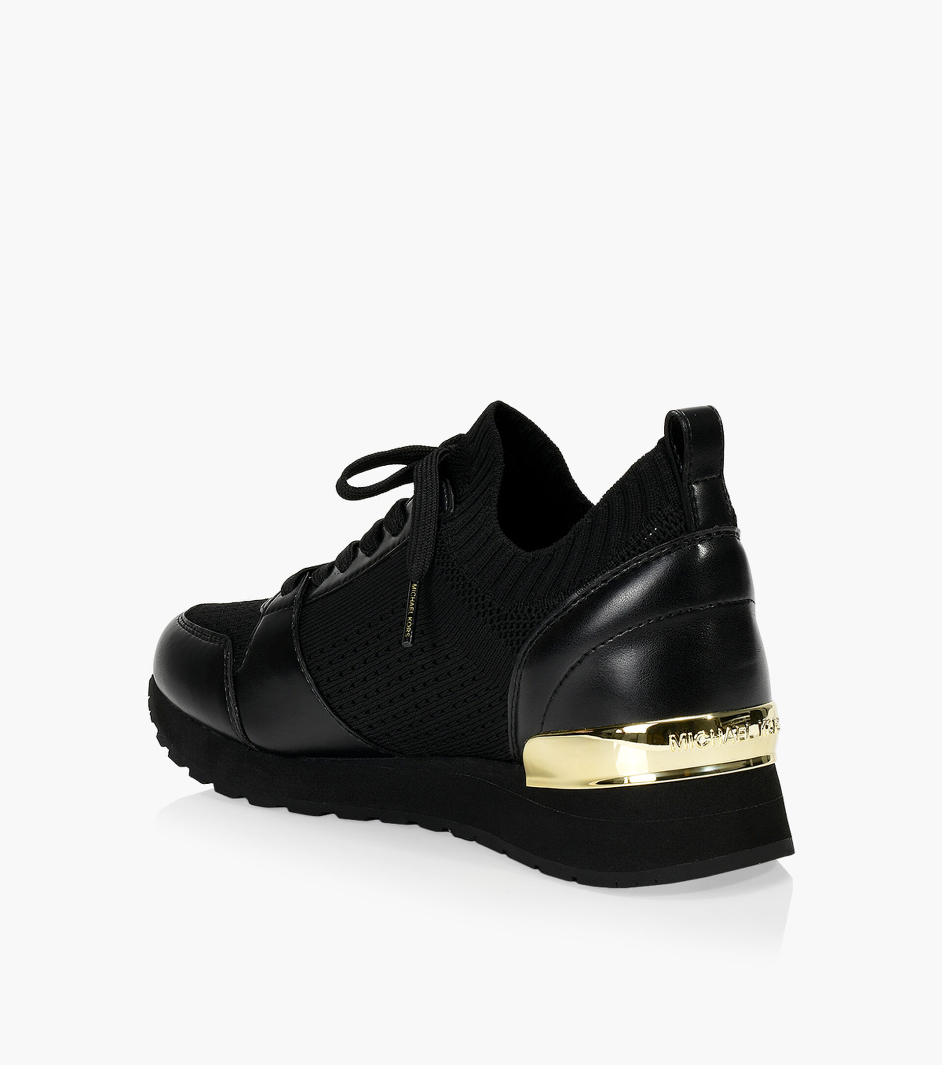 voor Huisdieren boeket MICHAEL MICHAEL KORS BILLIE KNIT TRAINER - Black Fabric | Browns Shoes