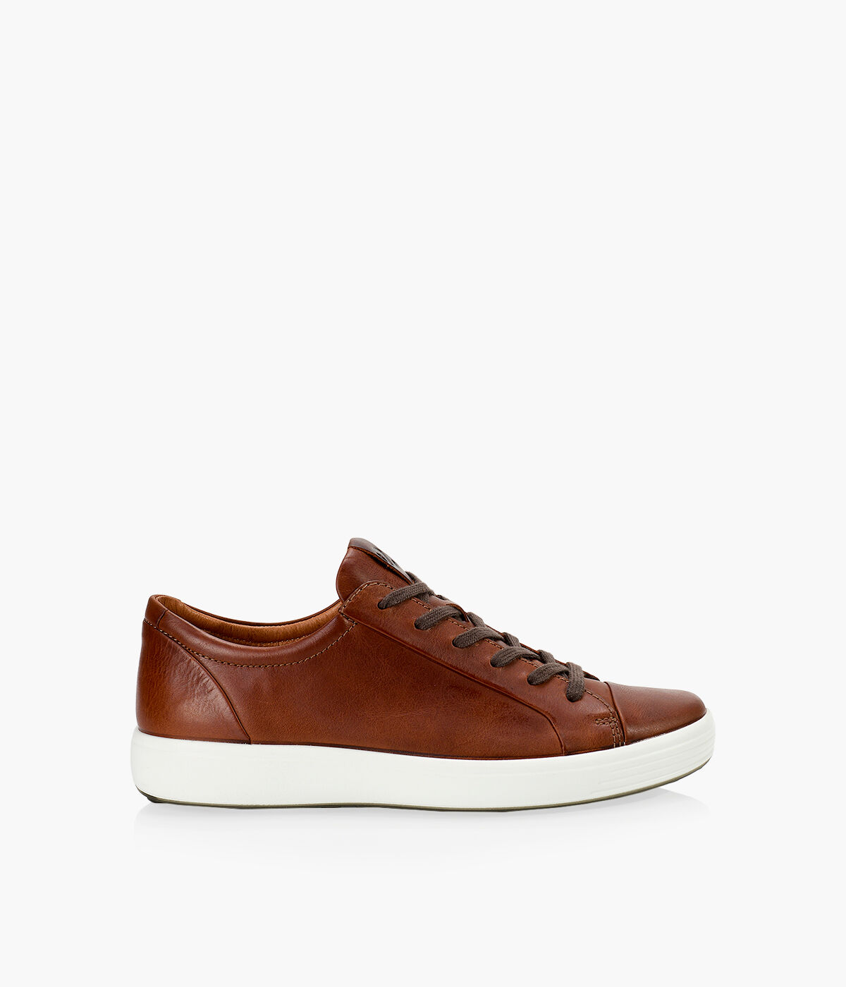 Mens Ecco Casual Brown Leather Comfort Shoes Sneakers Size EUR 42 US 885  M GUC  CDE