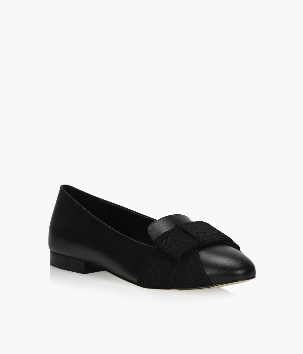 MICHAEL MICHAEL KORS AMES FLAT Black Leather Browns Shoes