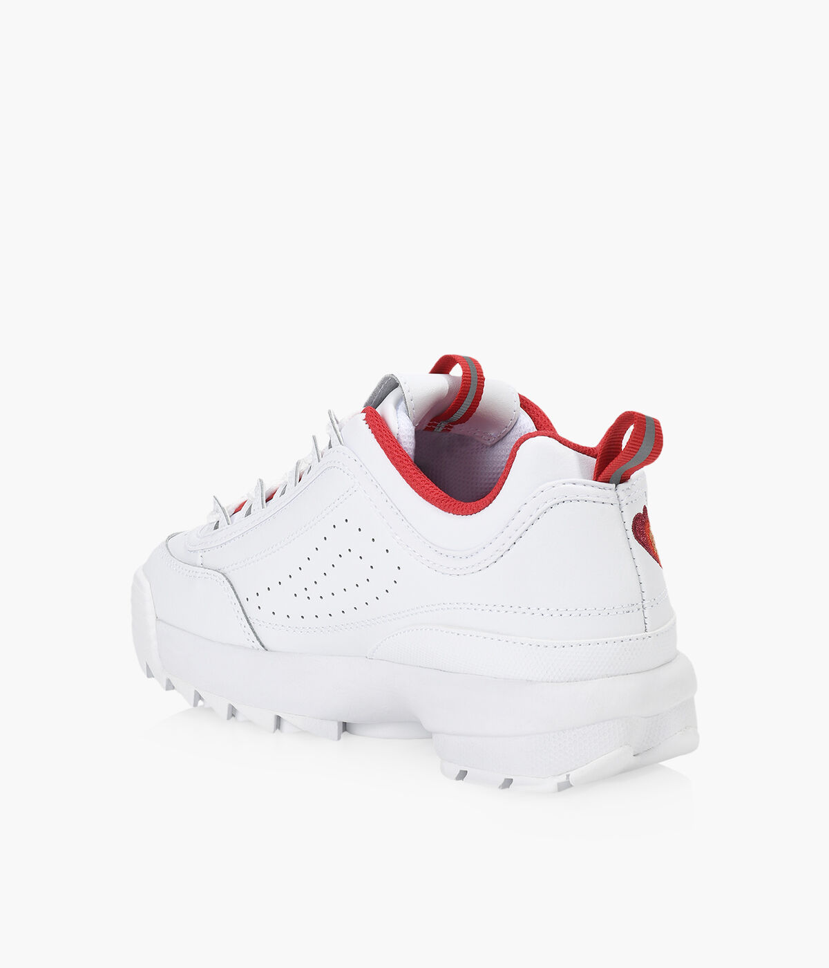 FILA DISRUPTOR 2 PREMIUM White Leather Synthetic Browns Shoes