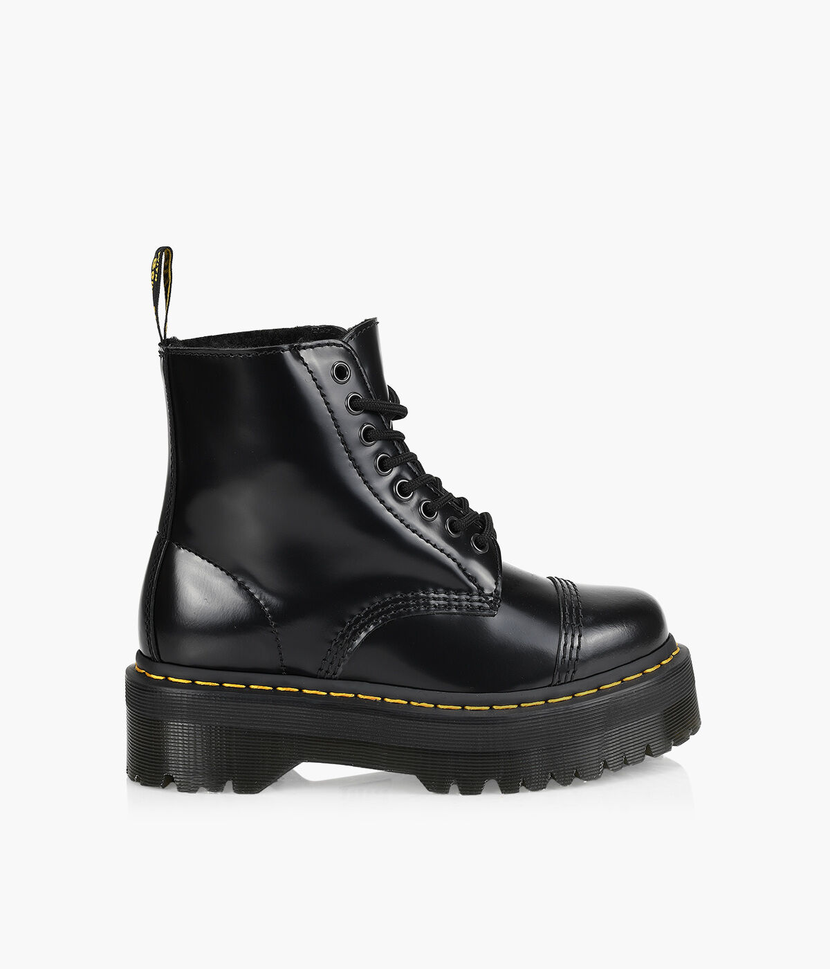 DR. MARTENS SINCLAIR FURLINED Black Leather Browns Shoes