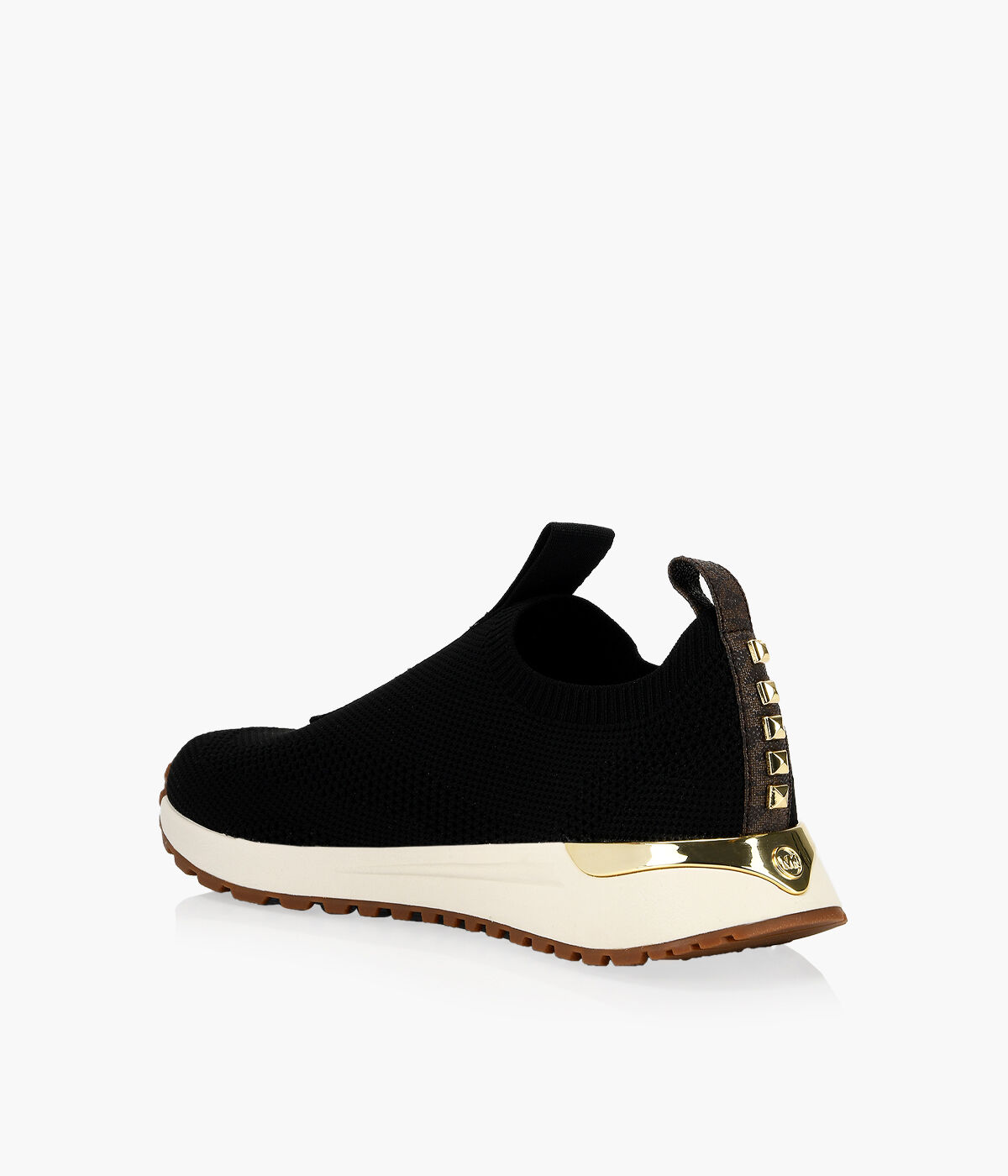 Michael kors women's black slip on hot sale shoes