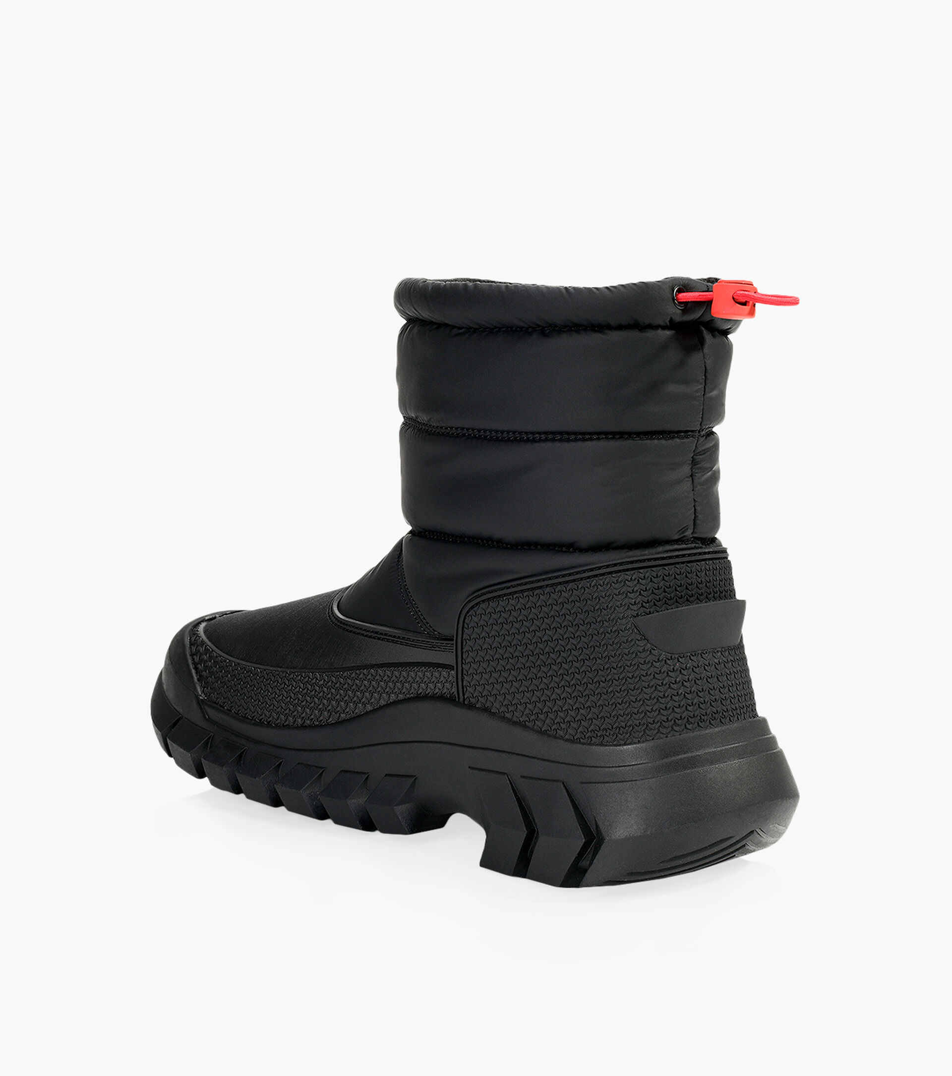 HUNTER INTREPID SHORT SNOW BOOT Black Rubber Browns Shoes
